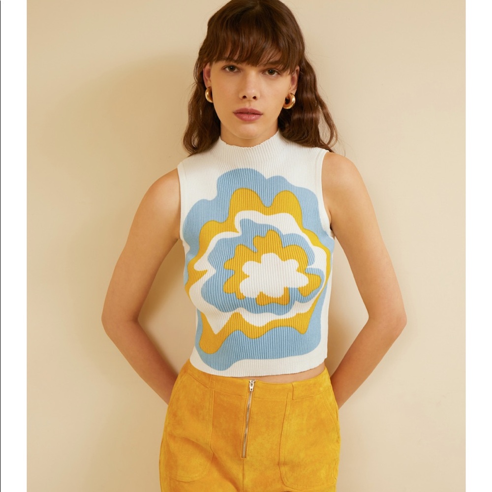 NWT! Groovy Thang High Neck Cider Knit Top Small